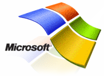 Microsoft-Logo mit Spiegelung
